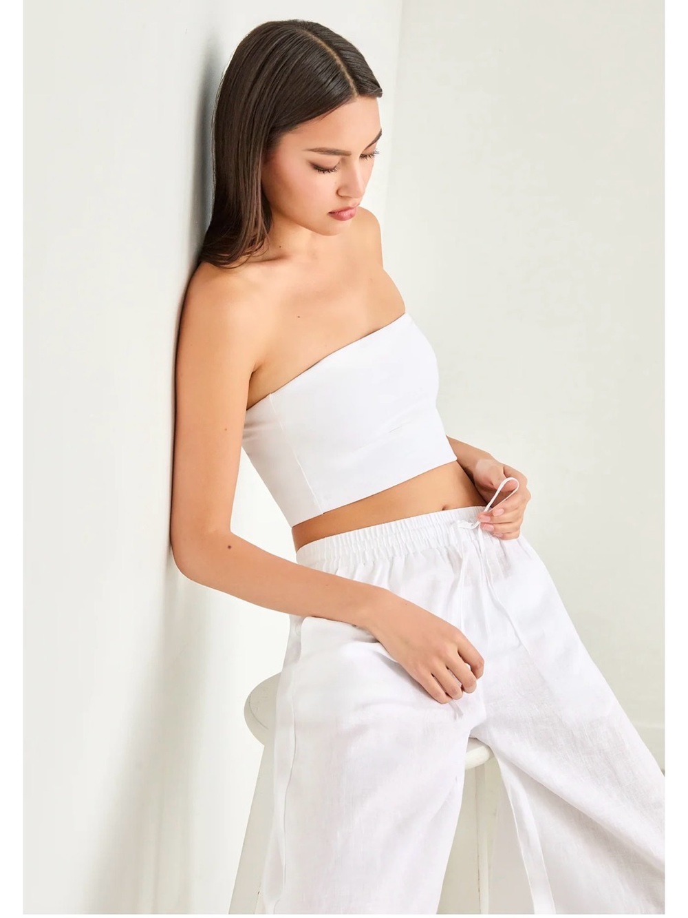 Susana Monaco Essential Crop Tube Top NWT